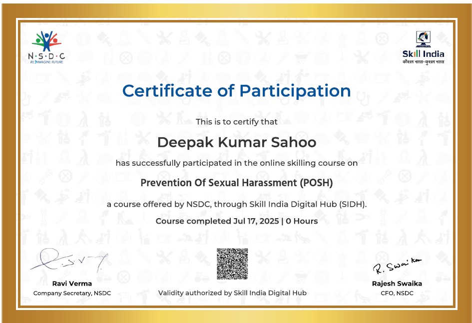 posh certificate